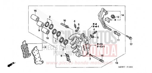 MACHOIRE DE FREIN AVANT G. NT700V6 de 2006